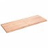 Estante pared madera roble tratada marrón claro 140x50x(2-4)