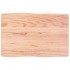 Tablero mesa madera tratada borde natural marrón 60x40x(2-4)