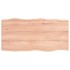 Tablero mesa madera tratada borde natural marrón 80x40x(2-4)