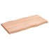 Tablero mesa madera tratada borde natural marrón 80x40x(2-4)