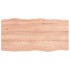 Tablero mesa madera tratada borde natural marrón