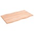 Tablero mesa madera tratada roble borde natural 100x60x2