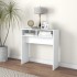 Mesa consola madera de ingeniería blanco 78x30x80
