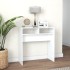 Mesa consola madera de ingeniería blanco 78x30x80