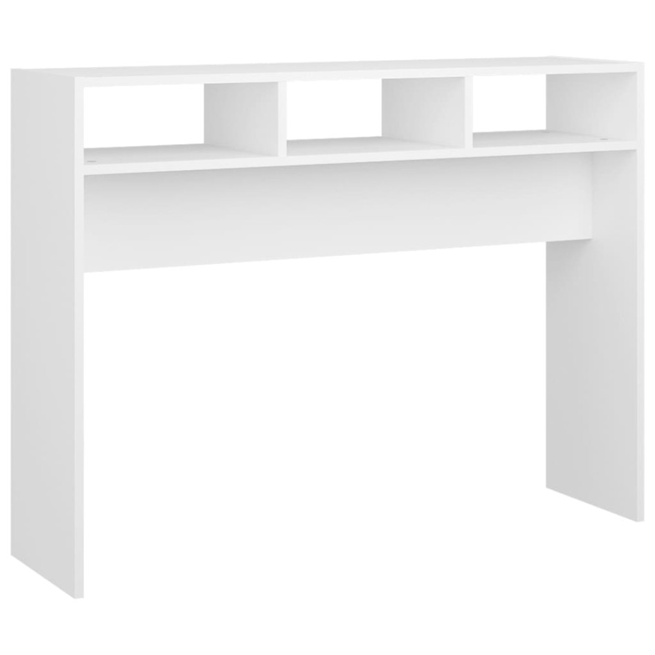 Mesa consola madera de ingeniería blanco 105x30x80