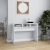 Mesa consola madera de ingeniería blanco 105x30x80