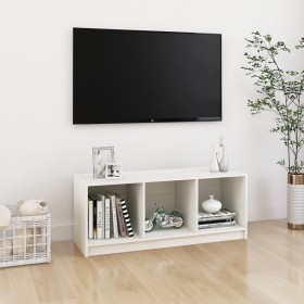 Mueble de TV madera maciza de pino blanco 104x33x41