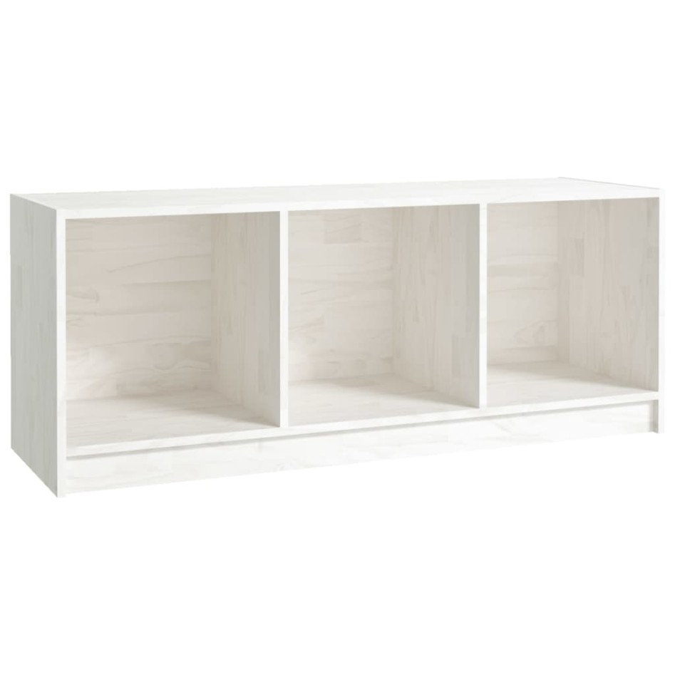 Mueble de TV madera maciza de pino blanco 104x33x41