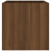 Jardinera de madera contrachapada marrón roble 40x40x40 cm