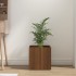 Jardinera de madera contrachapada marrón roble 40x40x40