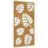 Adorno de pared de jardín acero corten diseño de hoja 105x55