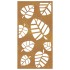 Adorno de pared de jardín acero corten diseño de hoja 105x55