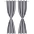 Cortinas opacas 2 piezas con ojales de metal 135x175 cm