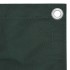 Toldo para balcón tela oxford verde oscuro 120x600