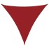 Toldo de vela triangular tela Oxford rojo 4x4x4