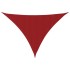 Toldo de vela triangular tela Oxford rojo 5x5x6