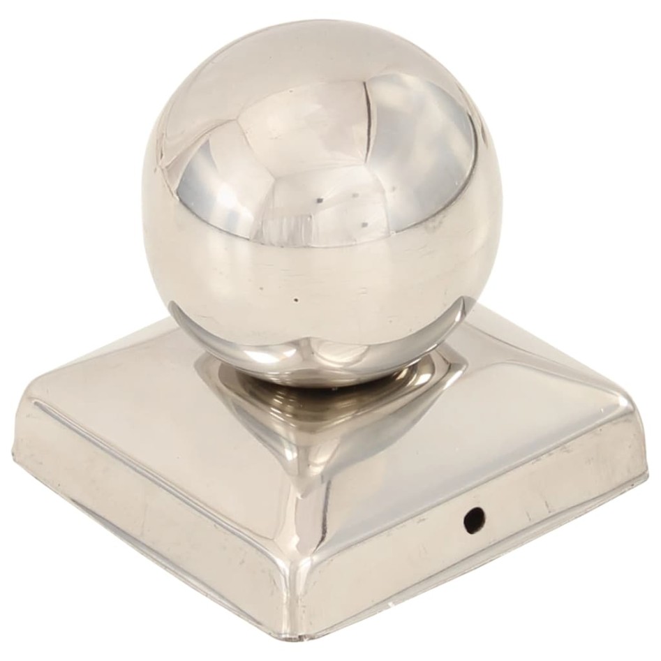 Tapas para postes 6 uds acero inoxidable globo final 71x71