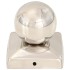 Tapas para postes 6 uds acero inoxidable globo final 71x71