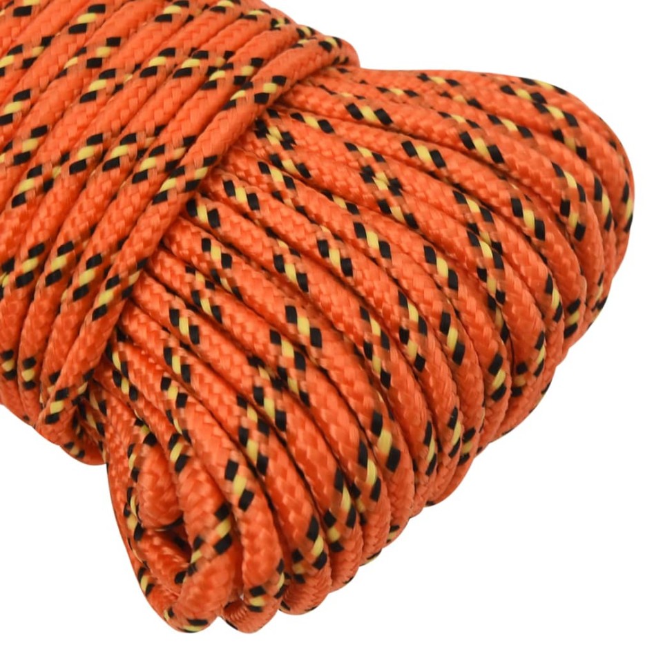 Cuerda de barco polipropileno naranja 4 mm 500