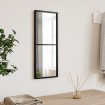 Espejo de pared rectangular de hierro negro 20x50 cm