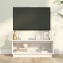 Mueble de TV de madera maciza de pino blanco 90x35x35