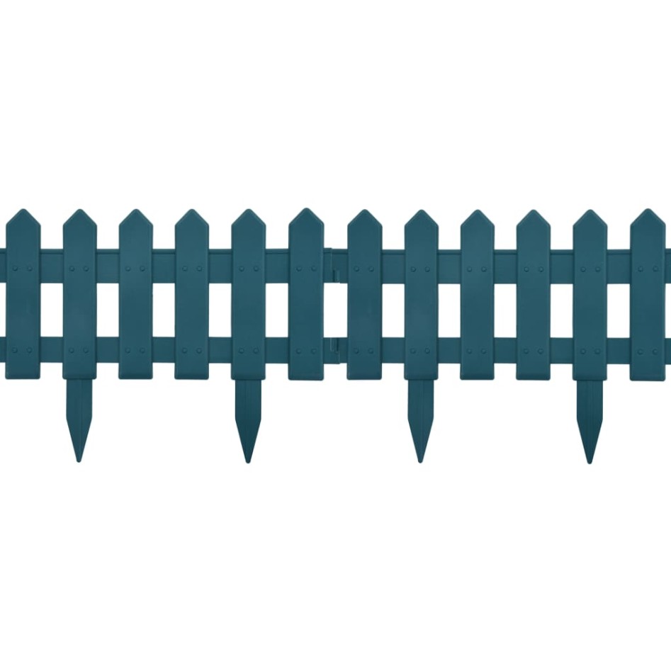 Bordes de jardín 25 unidades PP verde 10