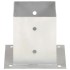 Anclajes para postes 4 unidades metal galvanizado 121