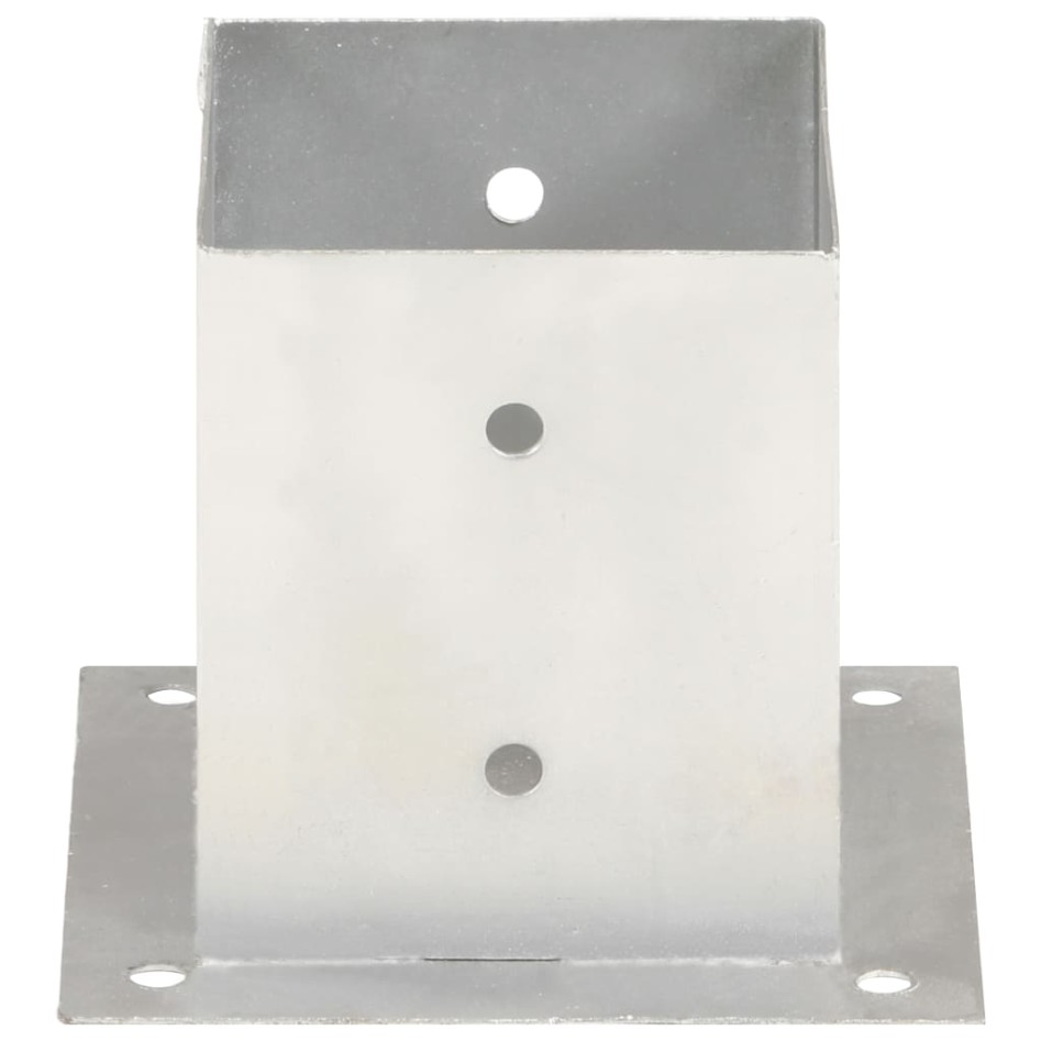 Anclajes para postes 4 unidades metal galvanizado 121