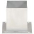 Anclajes para postes 4 unidades metal galvanizado 121