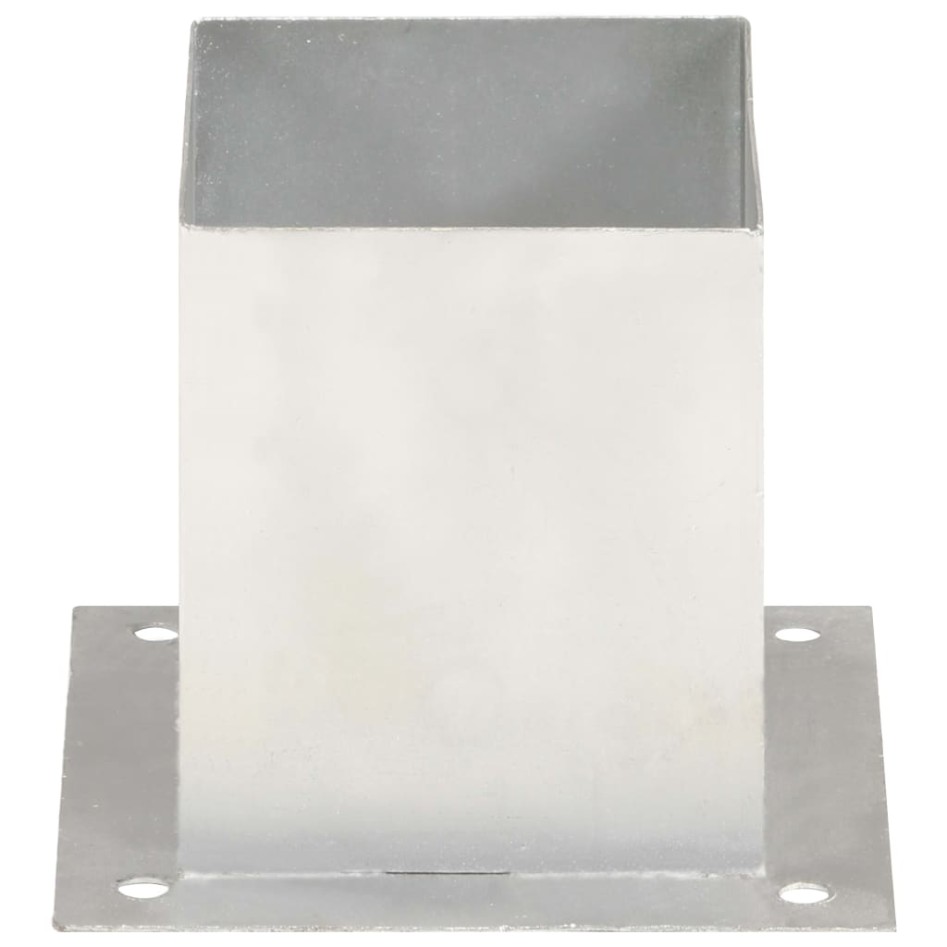 Anclajes para postes 4 unidades metal galvanizado 121