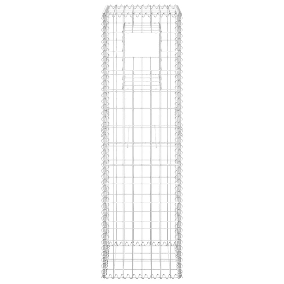 Cesta poste de gaviones de hierro 40x40x140