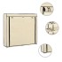 Mueble zapatero con funda de tela color crema 115x28x110
