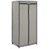 Armarios 2 unidades gris 75x50x160