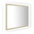 Espejo de baño acrílico color roble Sonoma 60x8,5x37