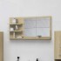 Espejo de baño madera contrachapada roble Sonoma 90x10,5x45