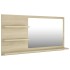 Espejo de baño madera contrachapada roble Sonoma 90x10,5x45