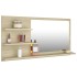 Espejo de baño madera contrachapada roble Sonoma 90x10,5x45