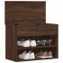 Banco zapatero madera contrachapada roble marrón 60x30x45