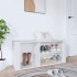 Mueble zapatero madera contrachapada blanco 100x35x45