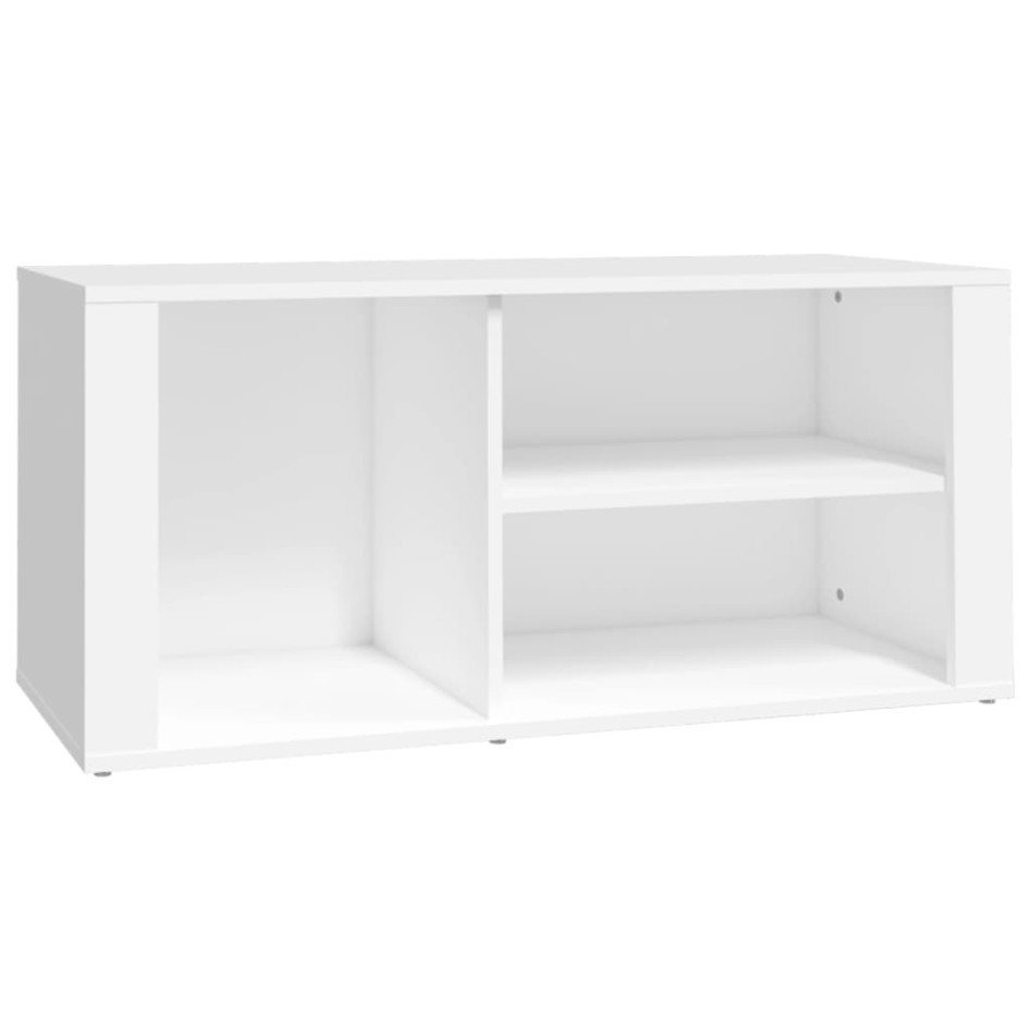 Mueble zapatero madera contrachapada blanco 100x35x45