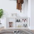 Mueble zapatero madera contrachapada blanco 100x35x45