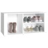Mueble zapatero madera contrachapada blanco 100x35x45