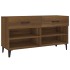 Mueble zapatero madera contrachapada marrón roble 102x35x55