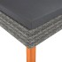 Reposapiés de ratán sintético y madera maciza de
