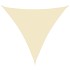 Toldo de vela HDPE crema 160 g/m² 6x6x6