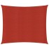 Toldo de vela HDPE rojo 160 g/m² 4x4