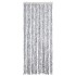 Cortina mosquitera blanco y gris chenilla 56x200