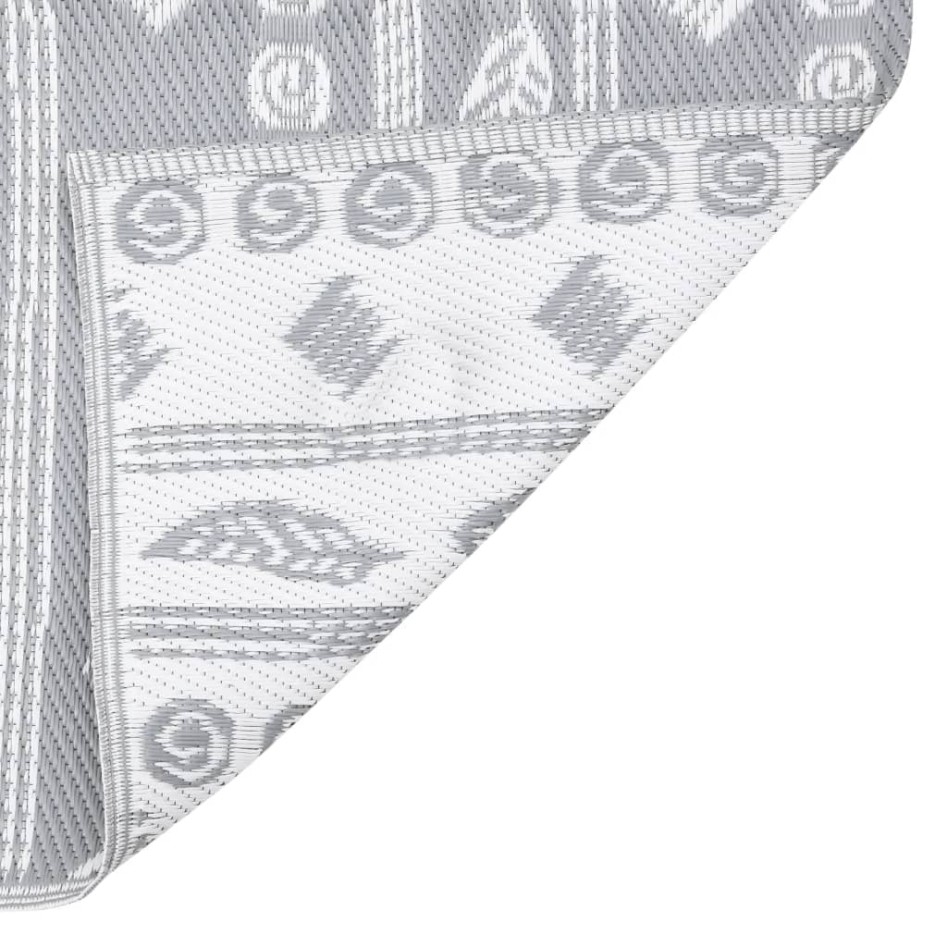 Alfombra de exterior ARAKIL gris 140x200 cm