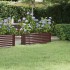 Jardinera acero con recubrimiento en polvo marrón 114x40x36
