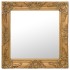 Espejo de pared estilo barroco dorado 50x50